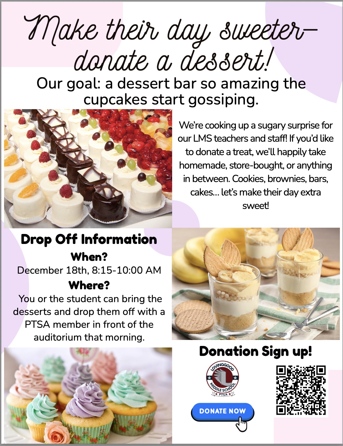 Donate a Dessert